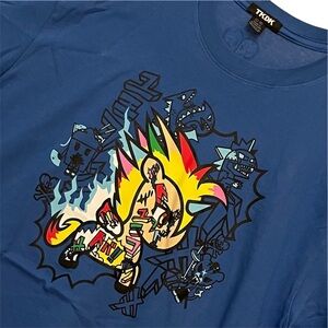 Tokidoki Electro Manga Anime Unicorno Blue T-Shirt Men’s Large Tee HTF NWT